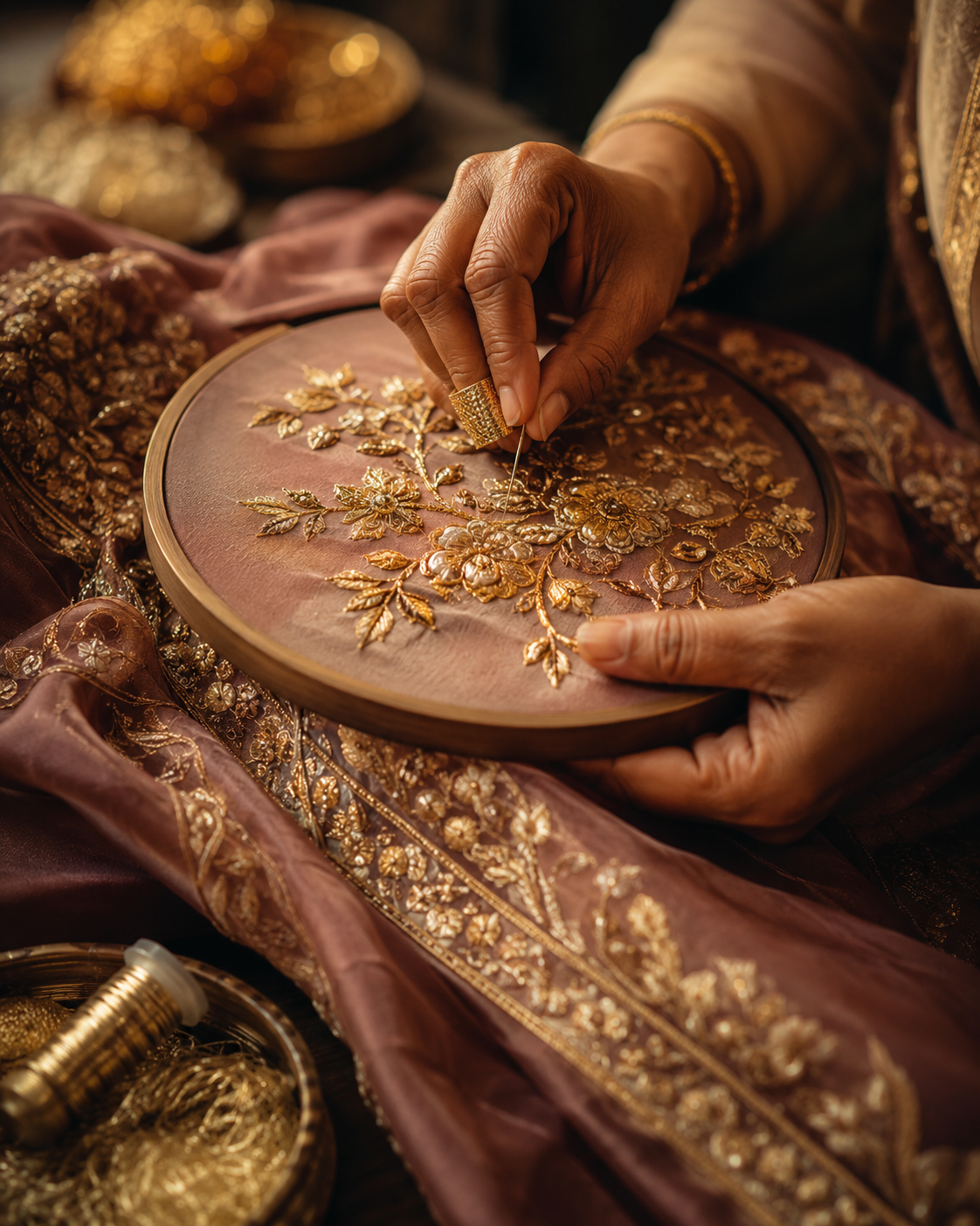 Zoza Fashion hand embroidery and zardozi craftsmanship